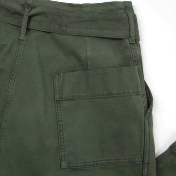 Anthropologie EDWIN Harlow Crop Cargo Pants Moss Green • 30 - Picture 8 of 10